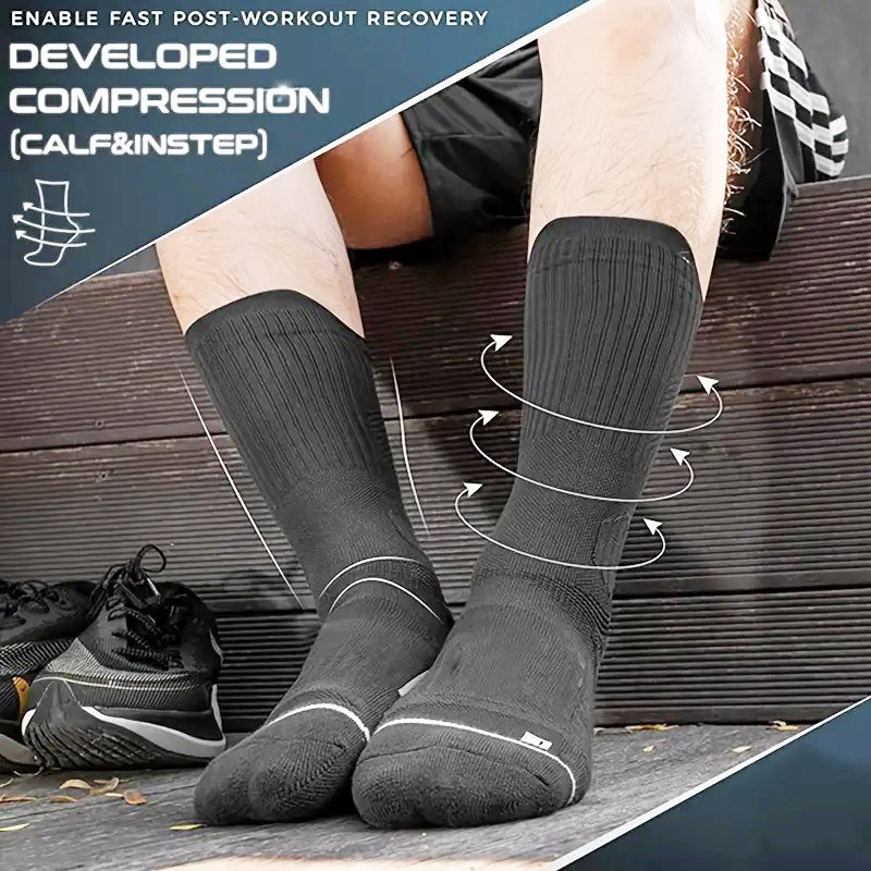 1/5 Pair Men Towel Bottom Bask - Athletic Sock Cushion 评论和价格