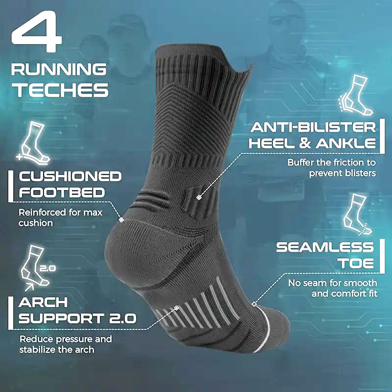 1/5 Pair Men Towel Bottom Bask - Athletic Sock Cushion 评论和价格